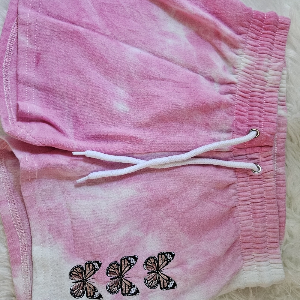 & Other Stories Pink Tie-Dye Athletic Shorts